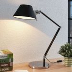 9976118 : Schreibtischlampe Alika mit Stoffschirm, schwarz | Sehr große Auswahl Lampen und Leuchten.