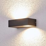 9977001 : LED-Außenwandlampe Loredana in eckiger Form | Sehr große Auswahl Lampen und Leuchten.