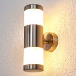 9988065 : Zweiflammige Edelstahl-Wandlampe für außen, LED | Sehr große Auswahl Lampen und Leuchten.