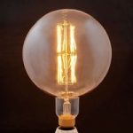 9993042 : E27 LED-Globelampe Filament 6W 500Lm, amber 2.200K | Sehr große Auswahl Lampen und Leuchten.